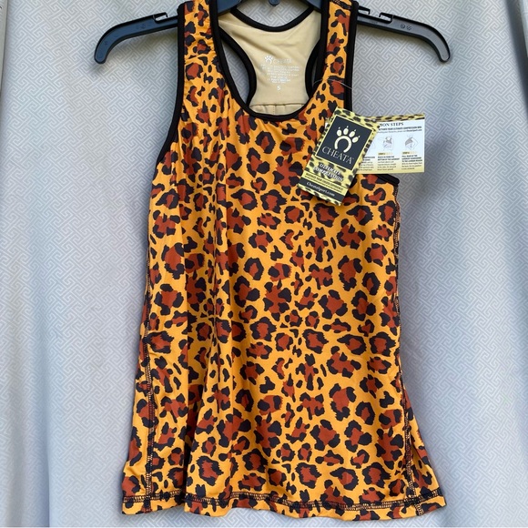 Cheata Equestrian Trotter Compression Tank Leopard Size Small NWT - Picture 2 of 9